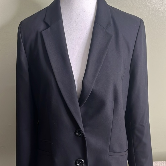 Chico's Black front pockets 2 button closure blazer jacket, Chico’s size 1, M, 8 - Picture 6 of 13